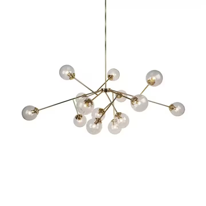 Globus Fourteen-Light Chandelier with Clear Glass