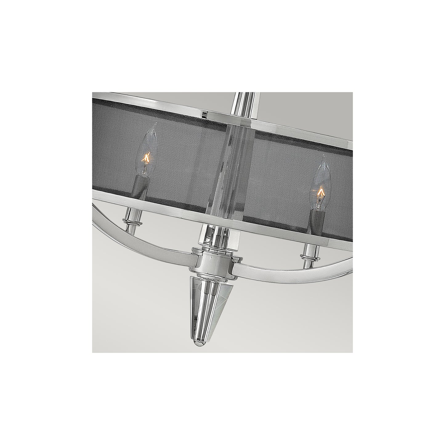 Ascher 3-Light Pendant in Polished Nickel