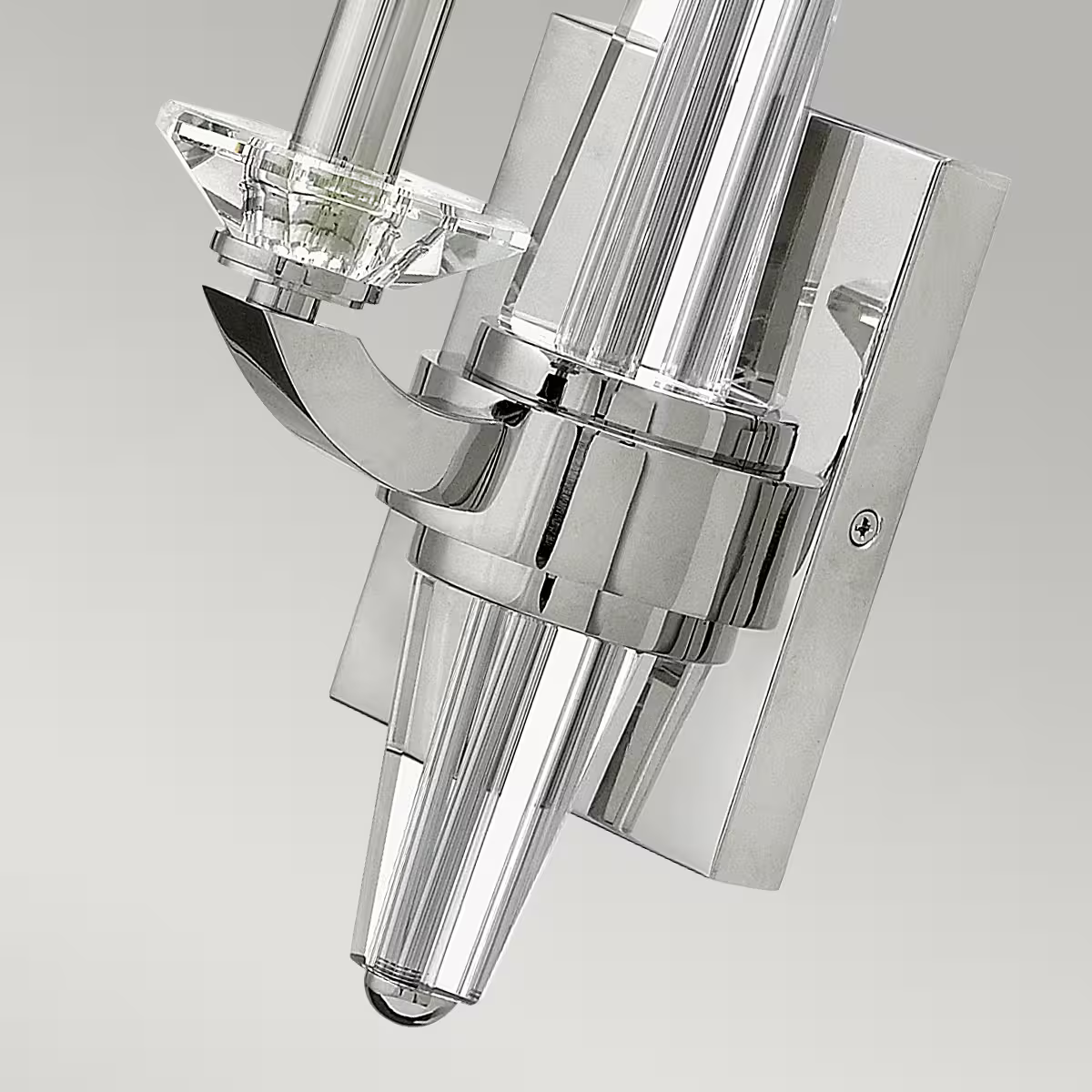 Ascher 1-Light Wall Light in Polished Nickel