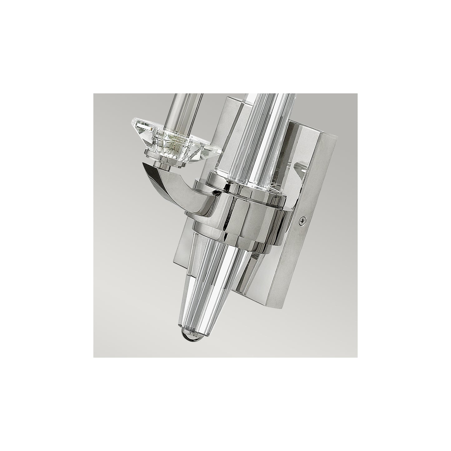 Ascher 1-Light Wall Light in Polished Nickel