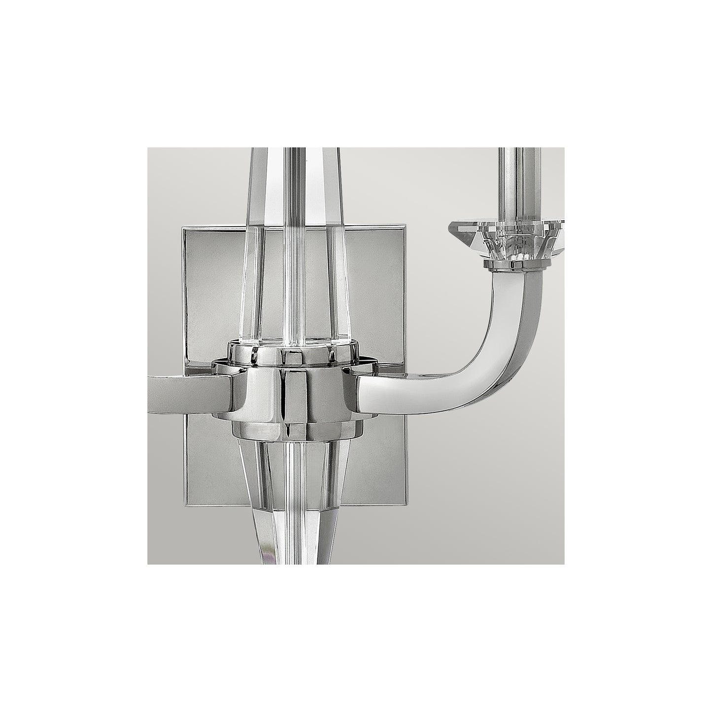 Ascher 2-Light Wall Light in Polished Nickel