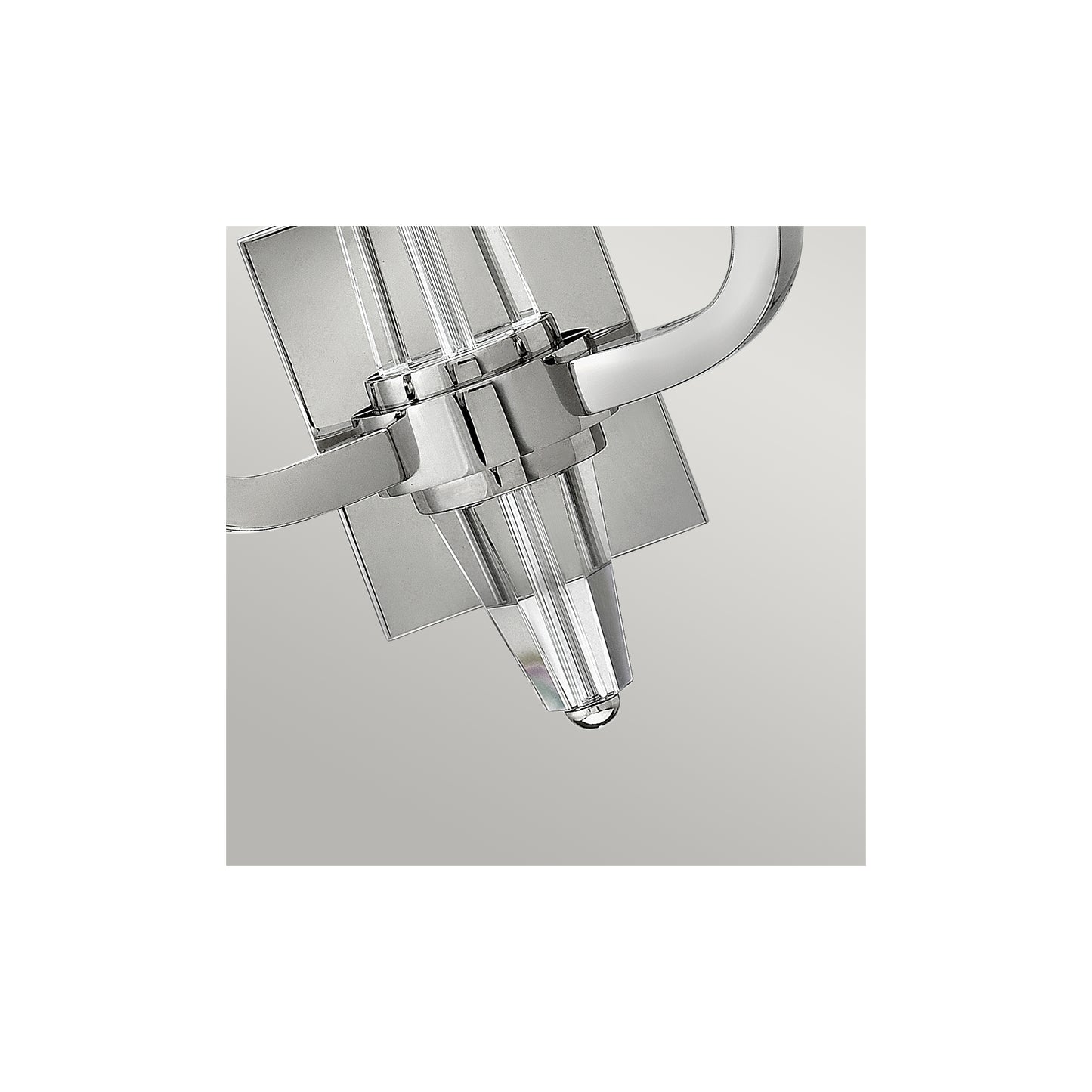 Ascher 2-Light Wall Light in Polished Nickel