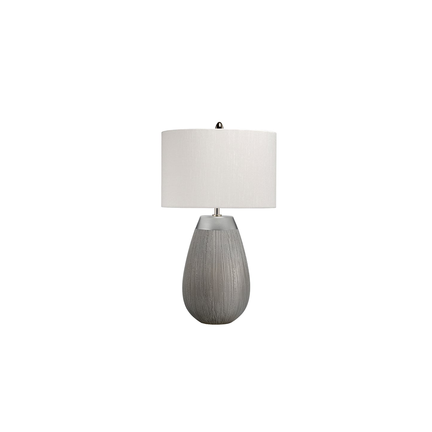 Harrow 1-Light Table Lamp in Silver