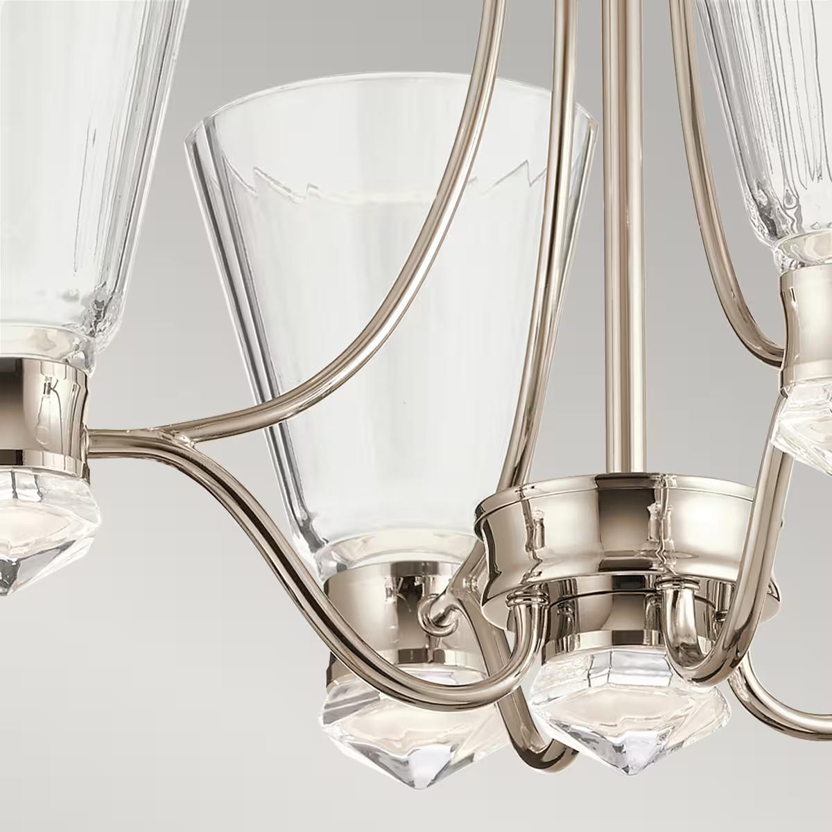 Kayva LED 9-Light 4 Arm Chandelier