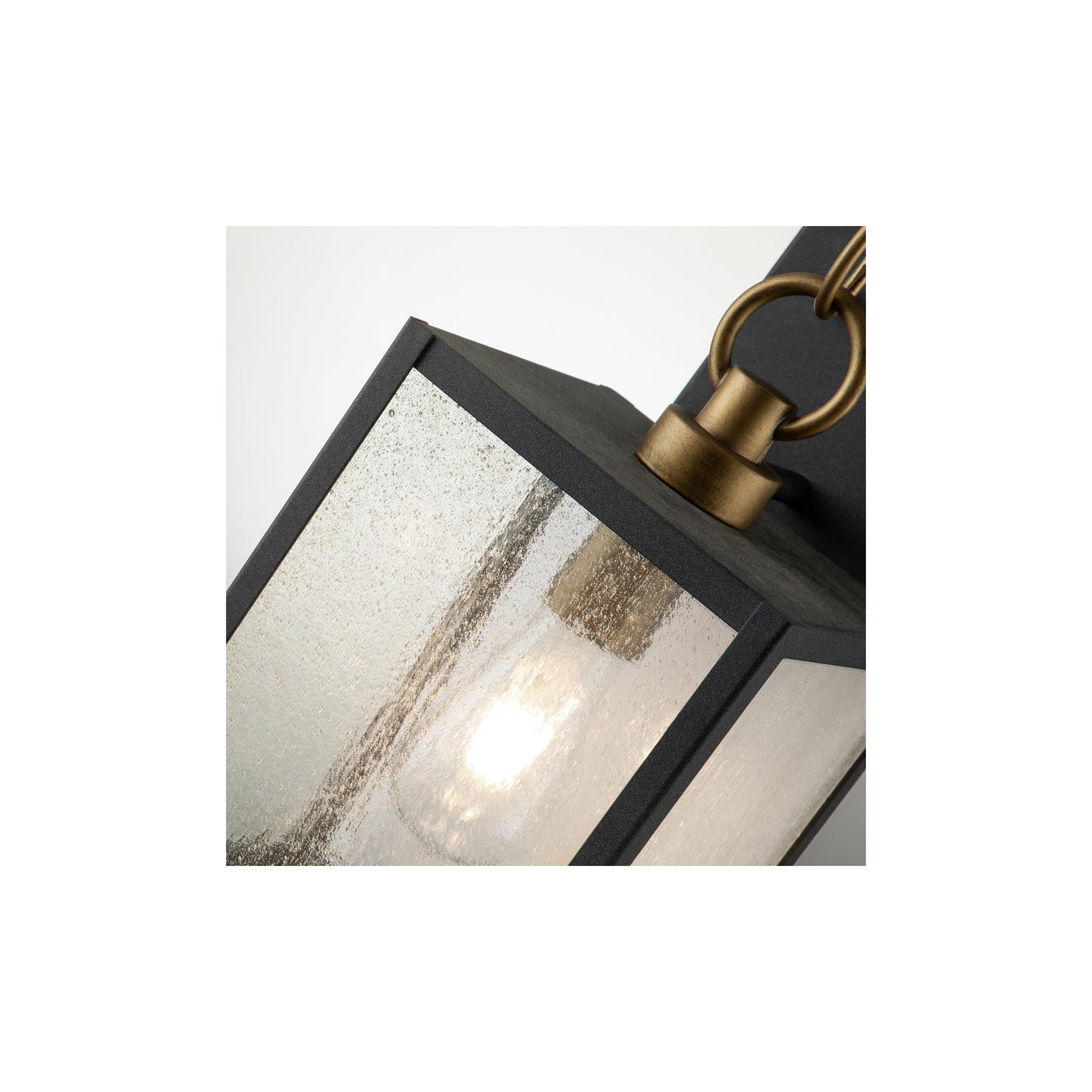 Lahden 1-Light Wall Lantern in Weathered Zinc