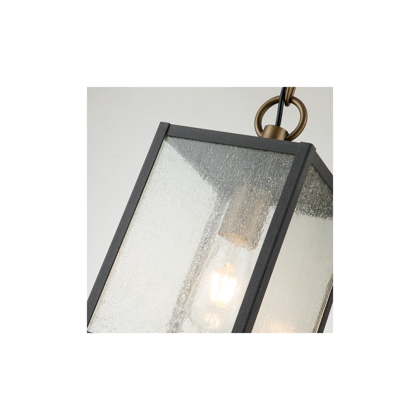 Lahden 1-Light Chain Lantern in Weathered Zinc
