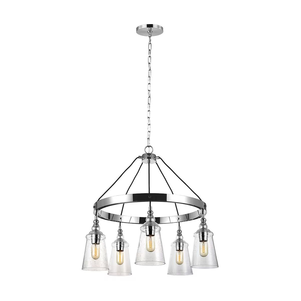Loras 5-Light Chandelier in Chrome