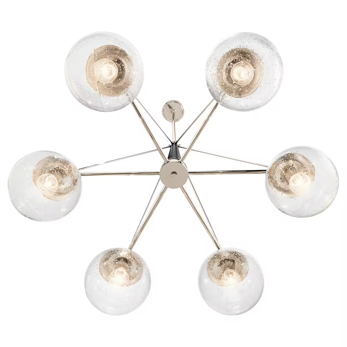 Marilyn 6-Light Chandelier in Polished Nickel