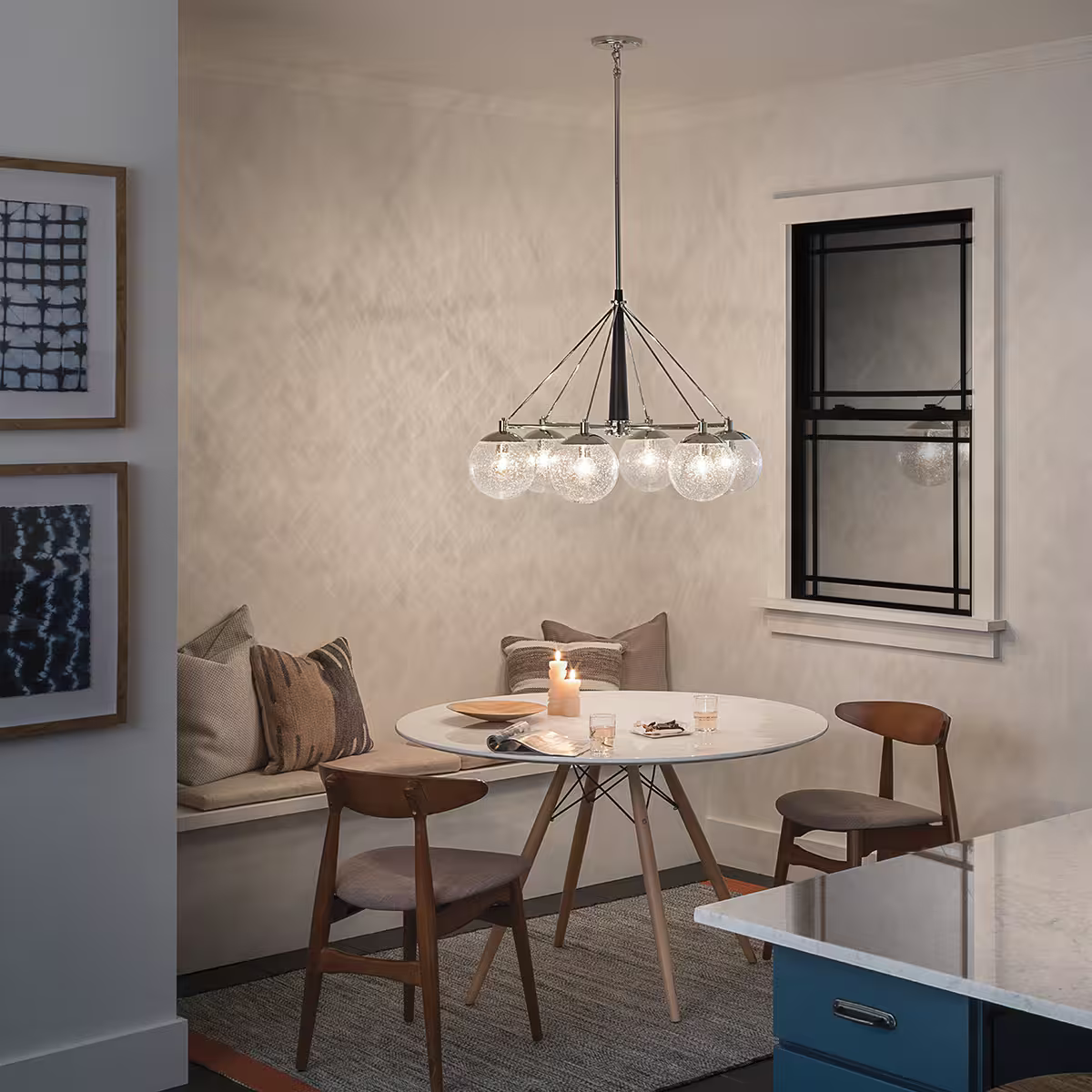 Marilyn 6-Light Chandelier in Polished Nickel