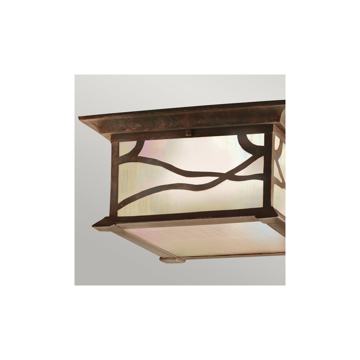 Morris 2-Light Flush Mount in Distressed Copper
