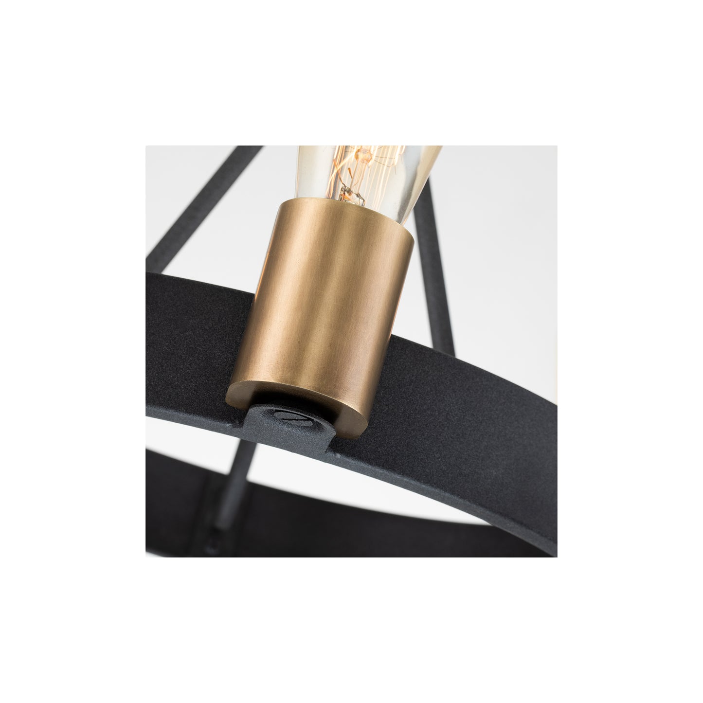 Silas 3-Light Pendant in Aged Zinc & Heritage Brass