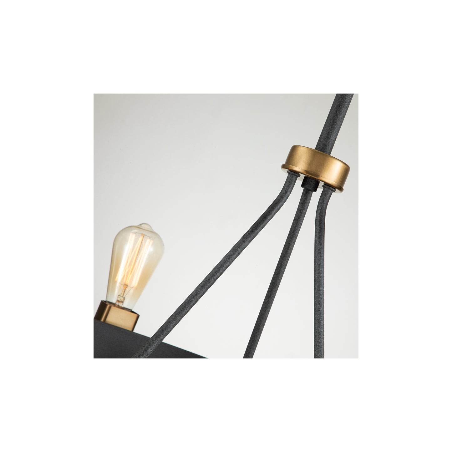 Silas 6-Light Pendant in Aged Zinc & Heritage Brass