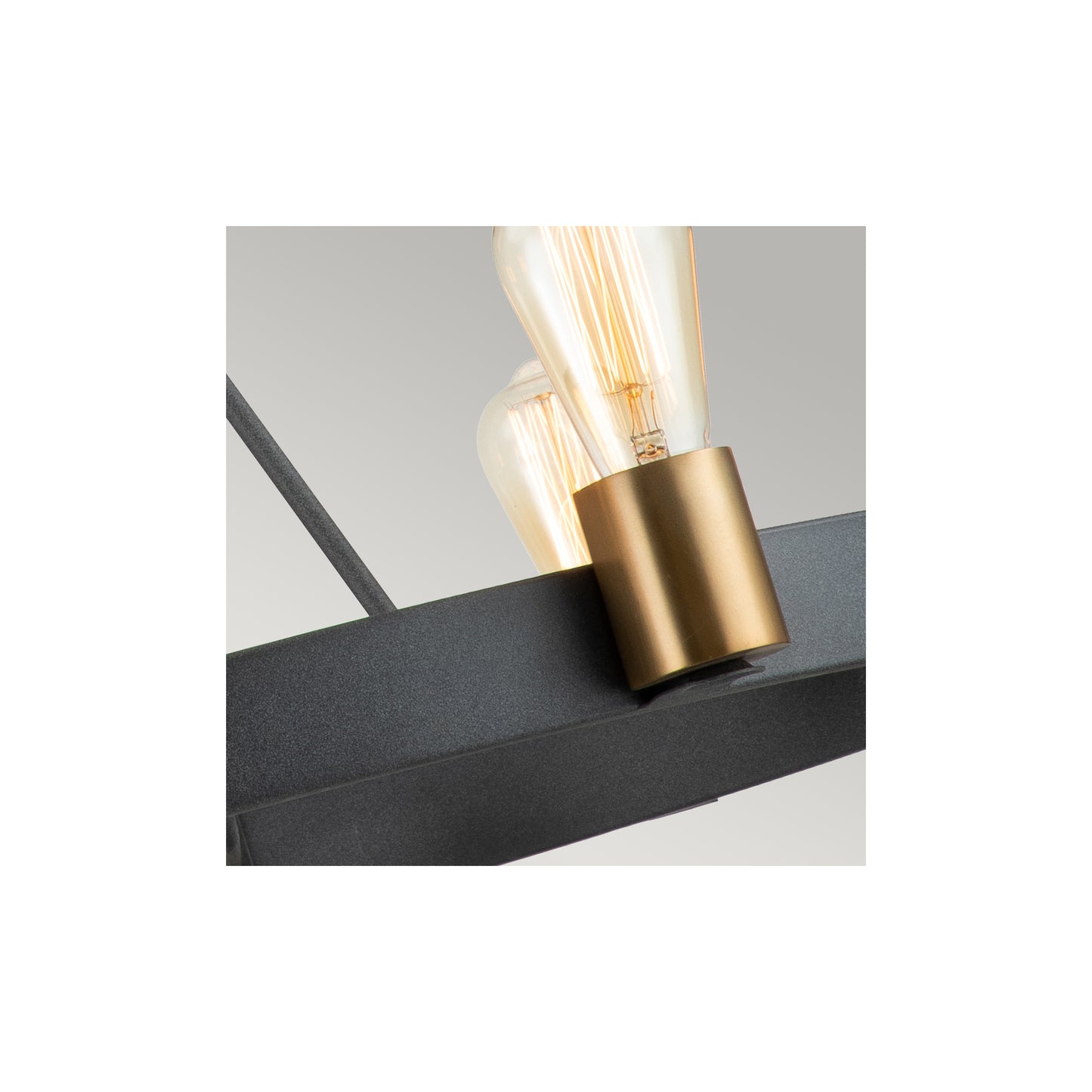 Silas 6-Light Pendant in Aged Zinc & Heritage Brass
