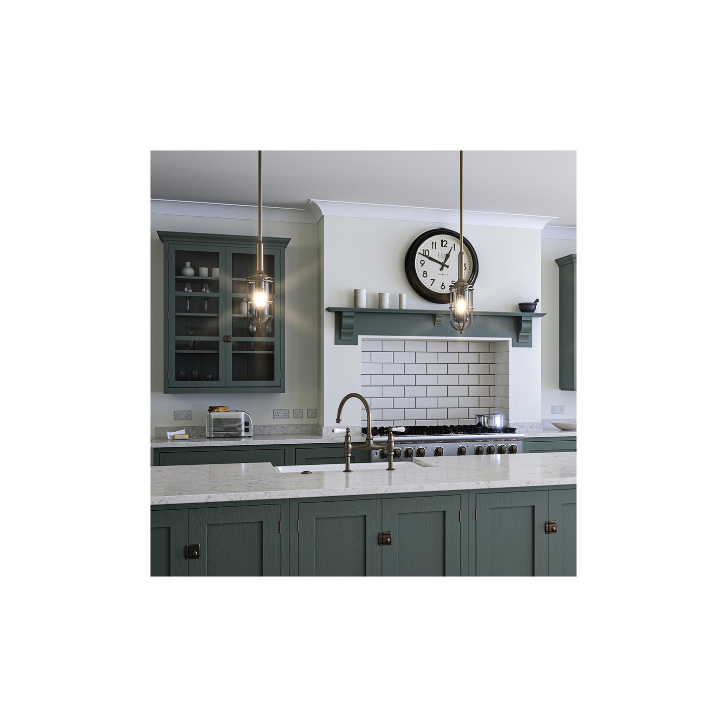 Urban Restoration 1-Light Pendant in Dark Antique Brass
