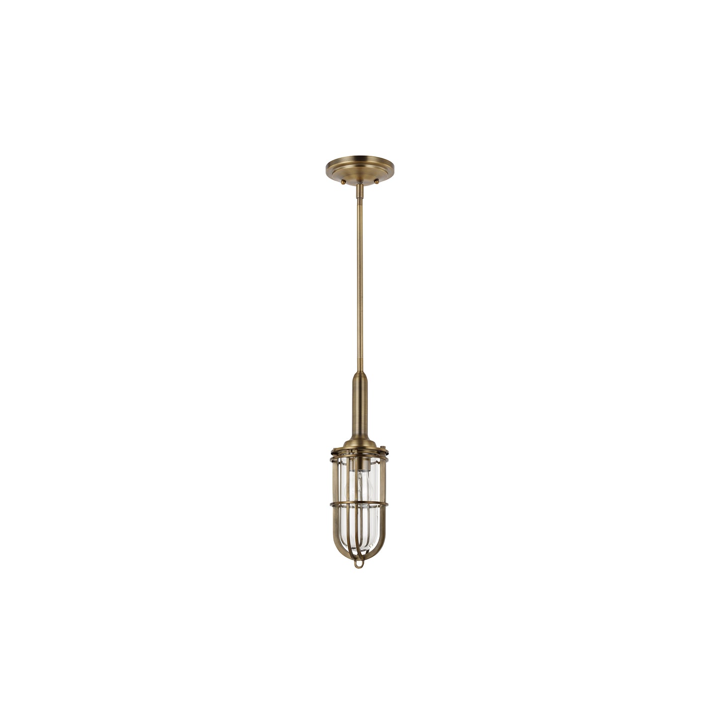Urban Restoration 1-Light Pendant in Dark Antique Brass