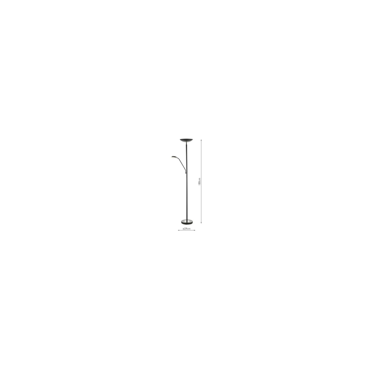 Victor Mother & Child Floor Lamp in Matt Black