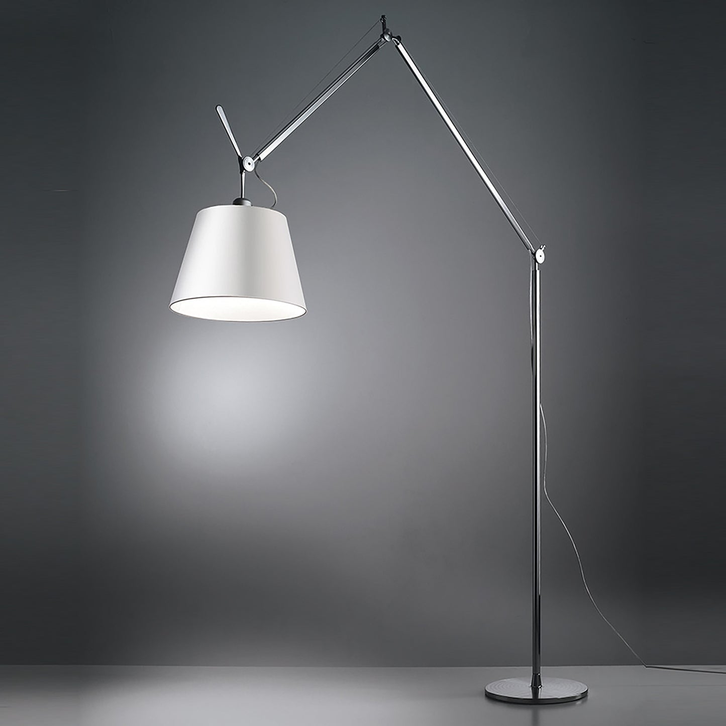 Tolomeo Mega Floor Lamp in Polished Aluminium (Body Only)