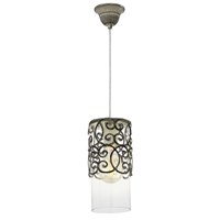 VINTAGE hanging-lamp 1-light E27 brown-patina