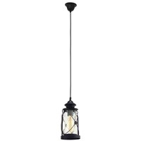 VINTAGE hanging-lamp 1-light E27 black