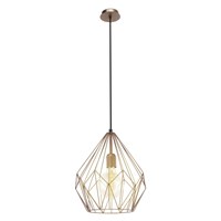 VINTAGE hanging-lamp 1-light E27 copper