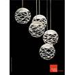 Lodes Kelly Cluster SO2 5 Spheres Suspension Light in White