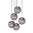 Lodes Kelly Cluster SO2 5 Spheres Suspension Light in Bronze