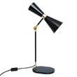 Mullan Lighting Cairo Table Lamp with Adjustable Cone Shade in Black