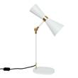 Mullan Lighting Cairo Table Lamp with Adjustable Cone Shade in White
