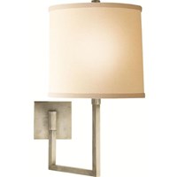 Aspect Large Articulating Sconce Ivory Linen Shade