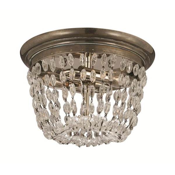 Visual Comfort Paris Flea Market Small Flush Mount with Seeded Glass