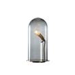 EBB & FLOW Speak Up! 18cm Table Lamp Brass Base with Mouthblown Glass in Smokey grey