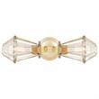 Mullan Lighting Praia Vintage Double Cage Wall Light in Polished Brass