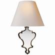 Visual Comfort Madeline Small Wall Light with Natural Paper Shade in Bronze