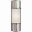 Visual Comfort Oxford 12" Medium Frosted Glass Wall Light in Chrome