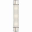 Visual Comfort Oxford 24" Frosted Glass Wall Light in Polished Nickel