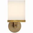 Visual Comfort Shield Round Sconce in Hand Rubbed Antique Brass