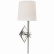 Visual Comfort Etoile Wall Light with Natural Paper Shade in Polished Nickel
