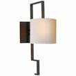 Visual Comfort Eric Cohler Puzzle Wall Light with Natural Paper Shade in Bronze