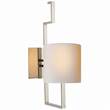 Visual Comfort Eric Cohler Puzzle Wall Light with Natural Paper Shade in Polished Nickel