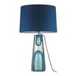 Heathfield & Co Narcise Table Lamp with Mirrored Drop Effect in Peacock
