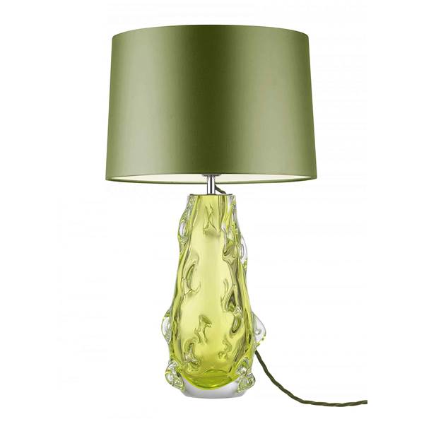 Heathfield & Co Metis Glass Table Lamp Including Shade