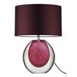 Heathfield & Co Portia Blown Glass Table Lamp Including Shade in Ruby