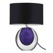 Heathfield & Co Portia Blown Glass Table Lamp Including Shade in Violet