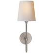 Visual Comfort Bryant Wall Light with Natural Paper Shades in Antique Nickel