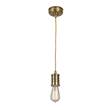 Elstead Douille 1-Light Pendant in Aged Brass