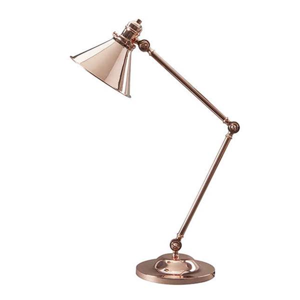 Elstead Provence 1-Light Adjustable Table Lamp Polished Copper