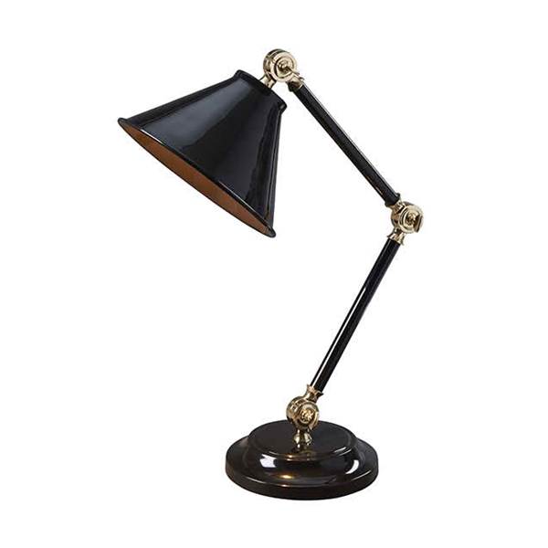 Elstead Provence One-Light Element Mini Desk Lamp with Metallic Highlight
