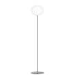 Flos Glo-Ball F2 Floor Lamp with Opal Glass in Silver
