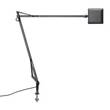 Flos Kelvin Edge Desk Support Visible Cable Adjustable Table Lamp in Titanium