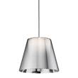 Flos KTribe S1 Small Pendant with Steel Cable Suspension & Drum style Shade in Anodize Aluminium
